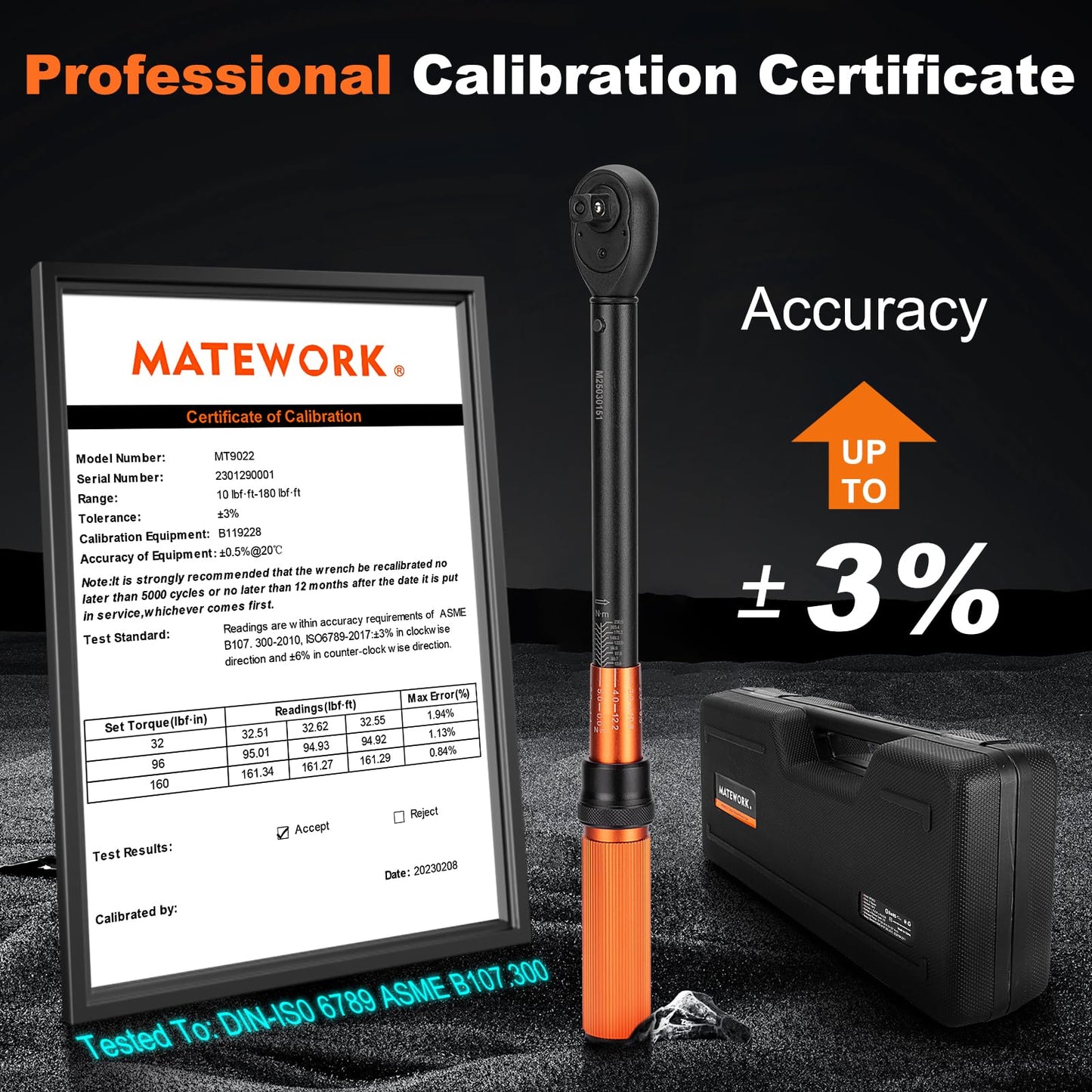 1/2-Inch Drive Torque Wrench Set 22PCS, 10-180FT.LB/13.6-244.1Nm, Click Torque Wrench Socket Set, 72-Tooth Dual-direction, ±3% Precision Adjustable Torque Wrench for Lug Nut, Bicycle, Moto, Car