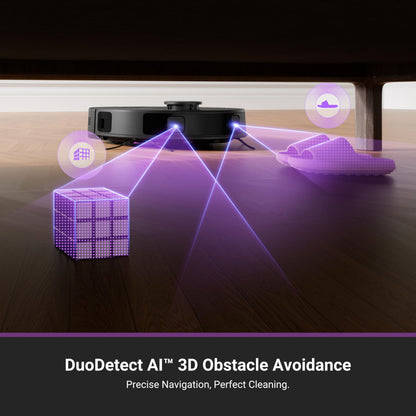 Eureka E20 Plus Robot Vacuum and Mop Combo, Robot Vacuum Cleaner with Bagless Self Emptying Station, 45-Day Capacity 8000Pa Suction and Anti Hair-Tangling Brush App Control LiDAR Navigation