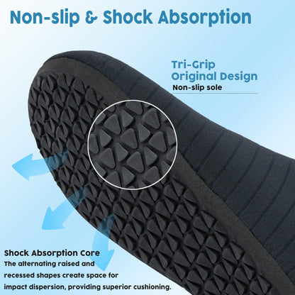 Men Women Water Shoes Quick-Dry Aqua Socks Barefoot Slip-on Summer Slippers for Beach Swim Sport Surf Yoga Exercise Black