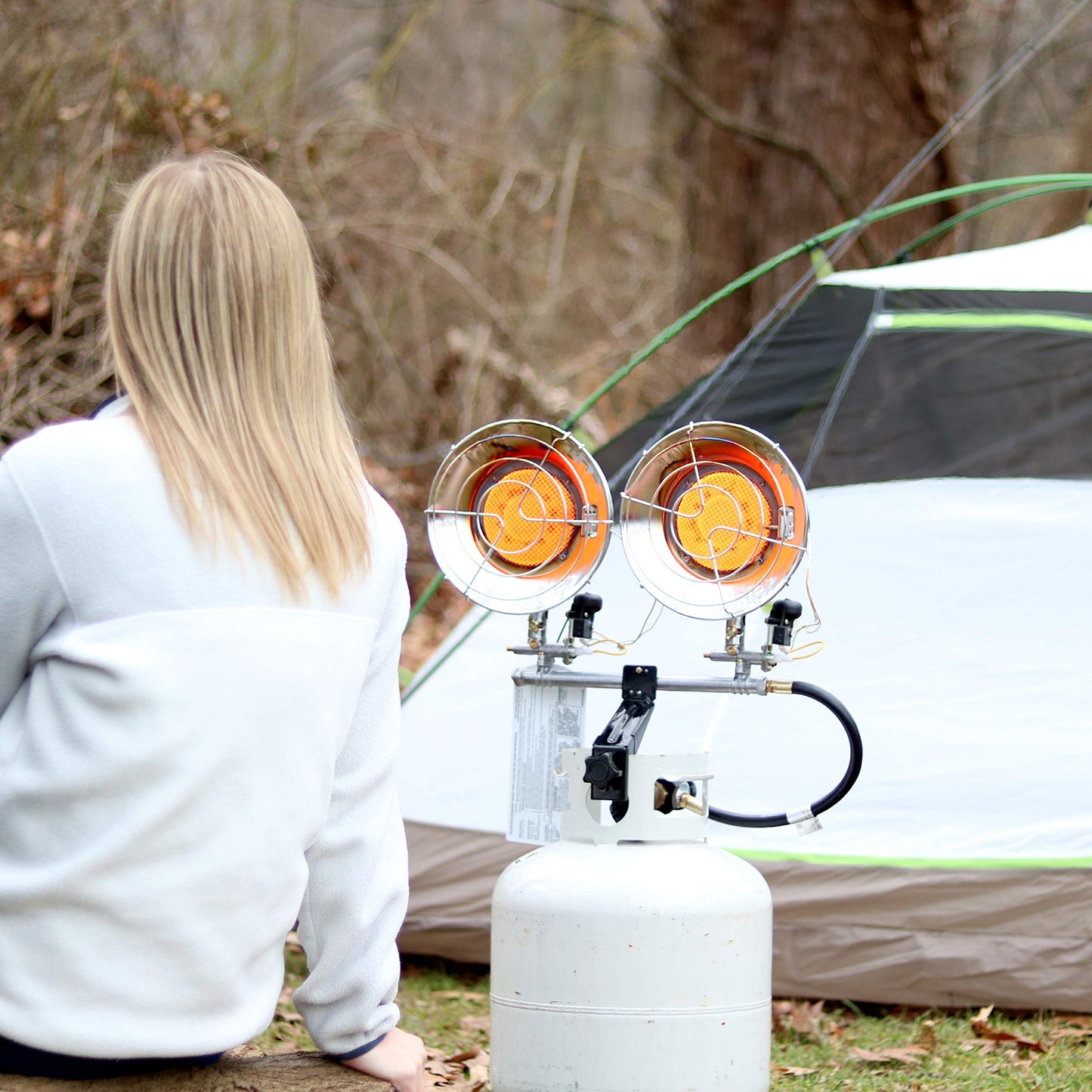 Mr. Heater, MH30T Double Tank Top Outdoor Propane Heater (Propane Cylinder not Included)