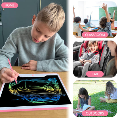 Richgv LCD Writing Tablet 15 Inch Electronic Graphics Tablets Doodle Pads Digital Ewriter, Portable Drawing Board for Kids and Adults at Home, School Office Business Handwriting Pad