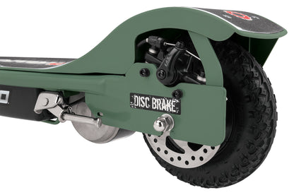 Razor RX200 Electric Off-Road Scooter for Teens Ages 13+, 154 lb Max Weight, Green – Up to 12 Mph, 40-Min Ride Time, Twist-Grip Throttle, Heavy-Duty Alloy Wheels with 60 PSI Offroad Tires