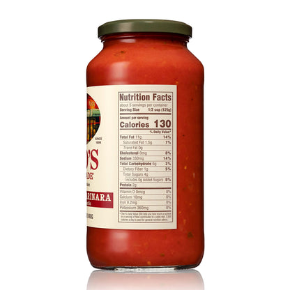 Rao's Homemade Tomato Sauce, Sensitive Formula, 24 oz, Pasta Sauce, Carb Conscious, Keto Friendly, All Natural, Premium Quality, No Onions or Garlic, With Italian Tomatoes & Olive Oil