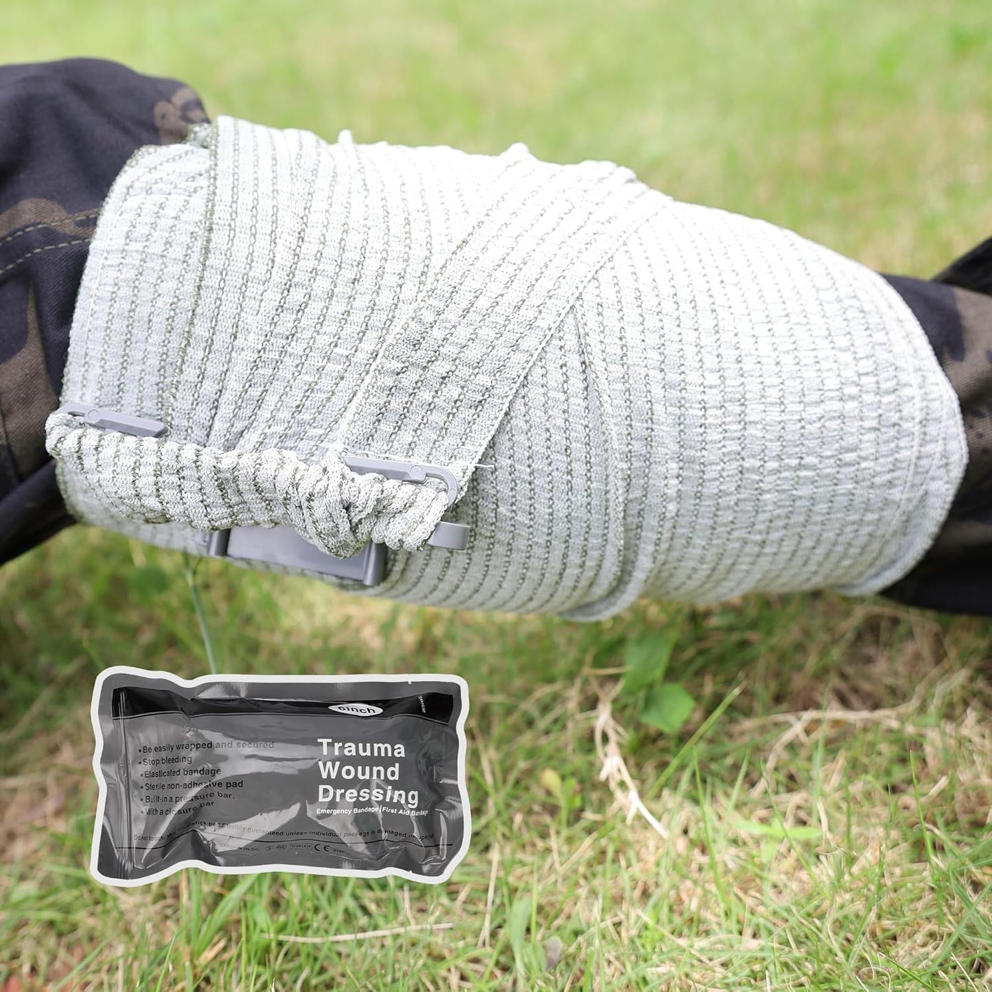 First Aid Kits with Tourniquet 36" Splint Bandage, Survival Gear and Equipment Multi-Purpose Emergency Bag Tool Kits, Survival First aid Kits Emergency kit for Outdoor Camping Hunting Car (Red)