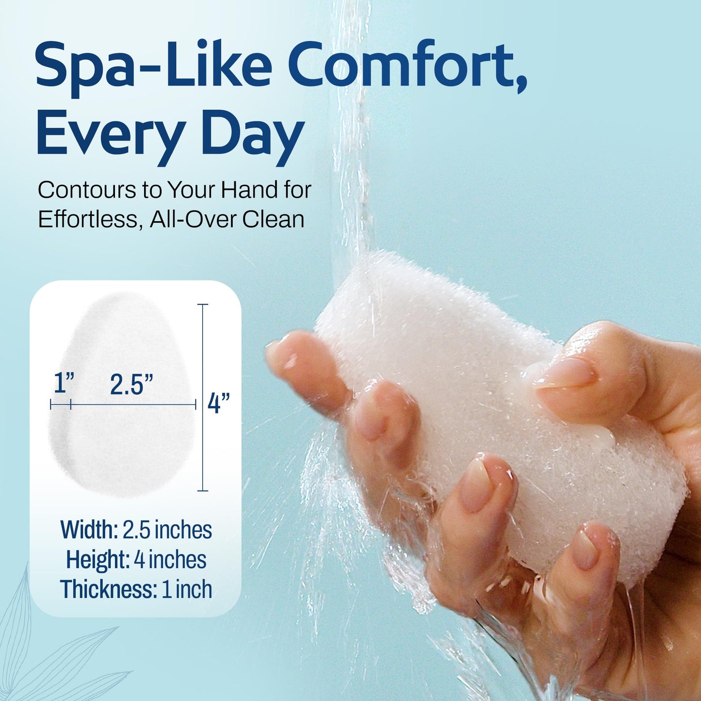 HartFelt [10 Pack] Regular Exfoliating Facial Sponge for Face - Daily Cleansing Face Scrubber - Buf Dirt Away with Puf Styled Reusable Face Pads for Removing Makeup, Dirt, and Dead Skin - Made in USA