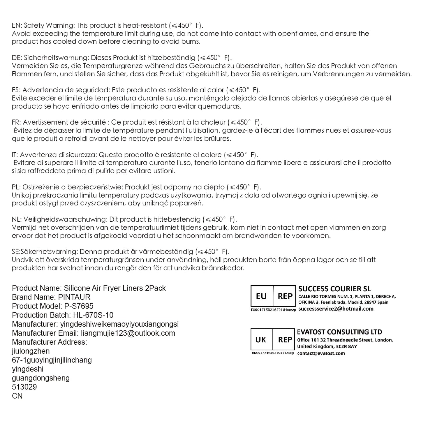 PINTAUR Silicone Air Fryer Liners 2 Pack, Reusable Liners Compatible for Ninja Foodi DZ201, DZ401, DZ550, COSORI, Chefman, Instant Air Fryer, and 6-in-1 8-10QT Air Fryer Baskets