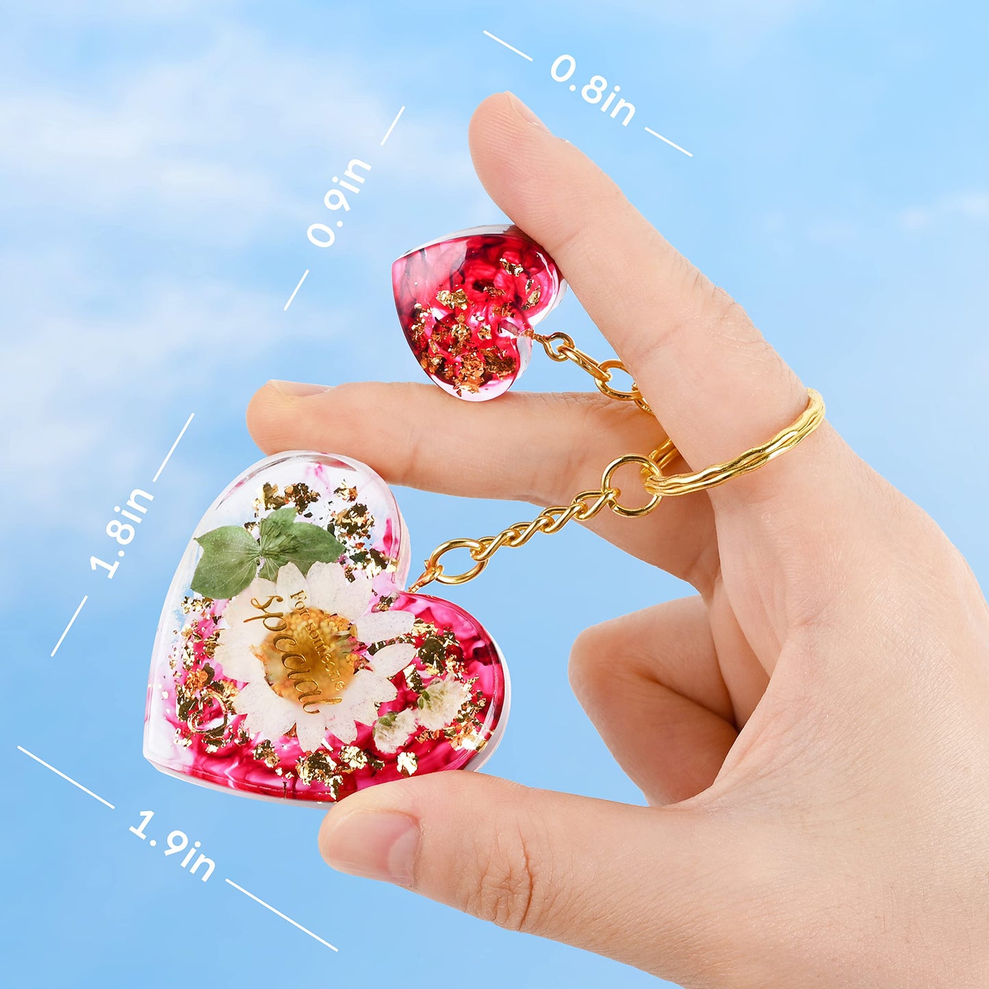 Mocoosy 182Pcs Resin Molds Silicone Kit for Keychains, 32 Cavities Silicone Molds for Epoxy Resin Casting, Variety Shaped Resin Key Chain Molds Making Set DIY Ornaments Crafts Supplies