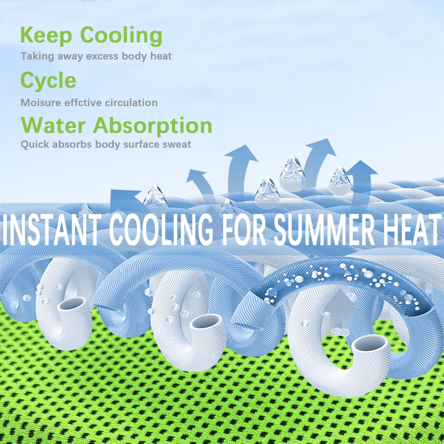 4 Packs Cooling Towel, 40" x 12" Microfiber Cooling Towels for Neck and Face, Soft Breathable Gym Towel for Working Out with Waterproof Bag & Carabiner, Sweat Towels for Running, Yoga, Travel, Climb