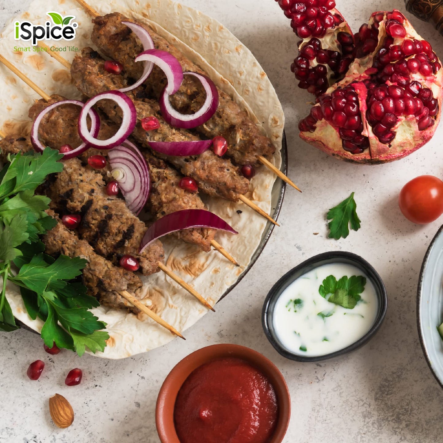 iSpice - MIDDLE EASTERN SEASONING World Flavor Super Spice Blend | All Natural | Ready to use as is | No preparation is necessary