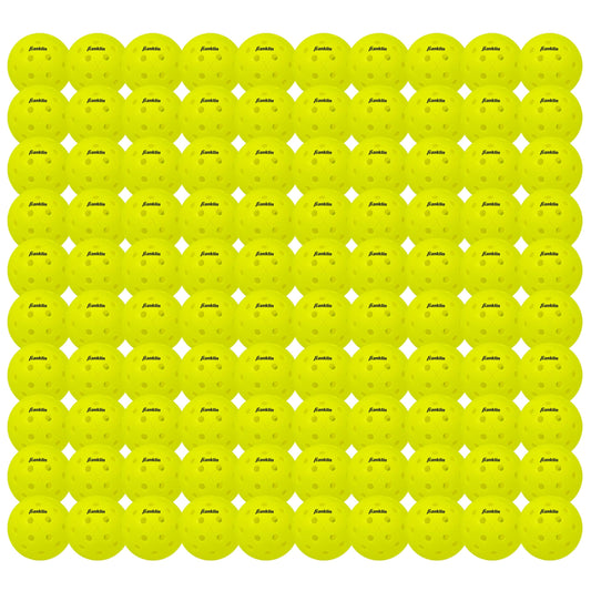Franklin Sports Outdoor - X-40 Pickleball Balls - USA Pickleball (USAPA) Approved - 100 Bulk Pack Outside Pickleballs - Yellow - US Open Ball
