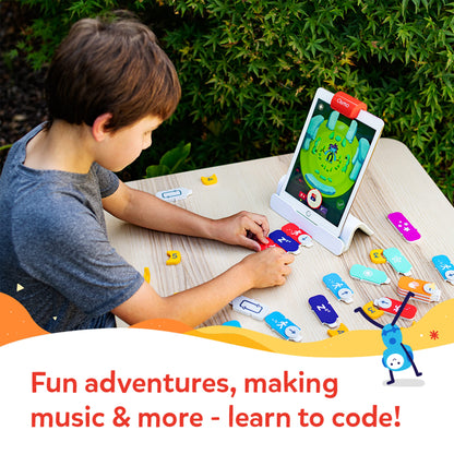Osmo - Coding Starter Kit for iPhone & iPad-3 Educational Learning Games-Ages 5-10+ Learn to Code, Basics Puzzles-STEM Toy-Logic, Fundamentals(Osmo iPad/iPhone Base Included)