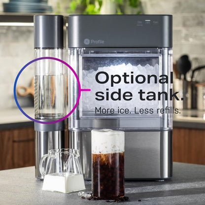 GE Profile Opal 2.0, Chewable Crunchable Countertop Nugget Ice Maker, Scoop included, 38 lbs in 24 hours, Pellet Ice Machine with WiFi & Smart Connected, Stainless Steel
