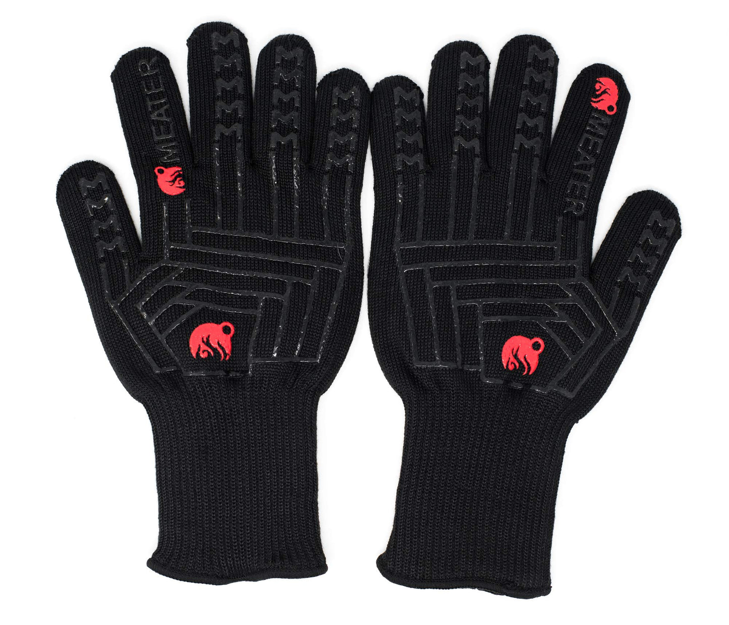 MEATER Mitts - Heat Resistant BBQ Gloves - Premium Cooking Gloves for Grill, Smoker, Oven, and Baking - Non-Slip, High-Temperature Protection, Extra Long Cuffs