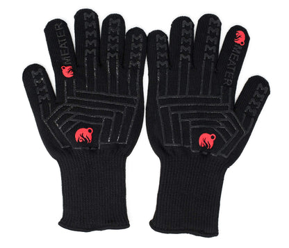 MEATER Mitts - Heat Resistant BBQ Gloves - Premium Cooking Gloves for Grill, Smoker, Oven, and Baking - Non-Slip, High-Temperature Protection, Extra Long Cuffs