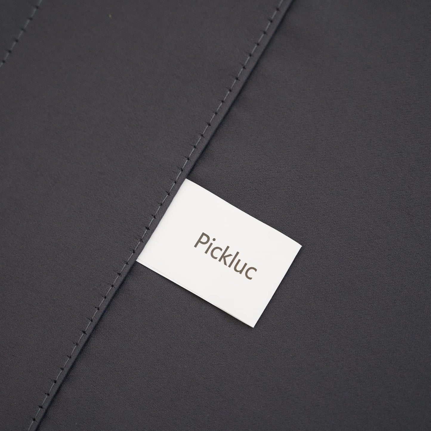 Pickluc Dark Grey Cafe Curtain - Half Window, 30 Inches Length, Rod Pocket, Small Kitchen Curtain, Blackout for Small Windows - 30" Wide x 30" Long, 2 Panels Set