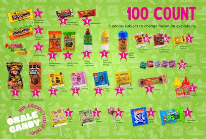 Mexican Candy Mix Assortment, Dulces mexicanos, Includes Vero mango, Salsaghetti, Peloneta, Pelon pelo rico, bulk candies, pulparindo, candy box variety pack