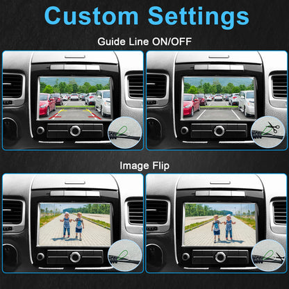 HD 1080P Backup Camera for Cars - Night Vision, 170° Wide Angle, Waterproof, Easy Installation, Clear Image for Trucks, SUVs, Vans, Sedans - Enhanced Parking Safety