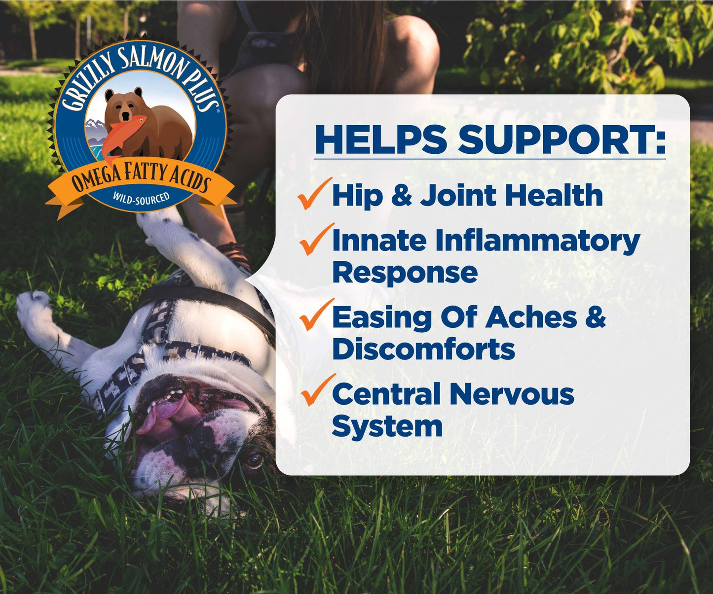 Grizzly Pet Products Salmon Plus Omega 3-6-9 Food Supplement for Dogs and Cats, 8 Ounce