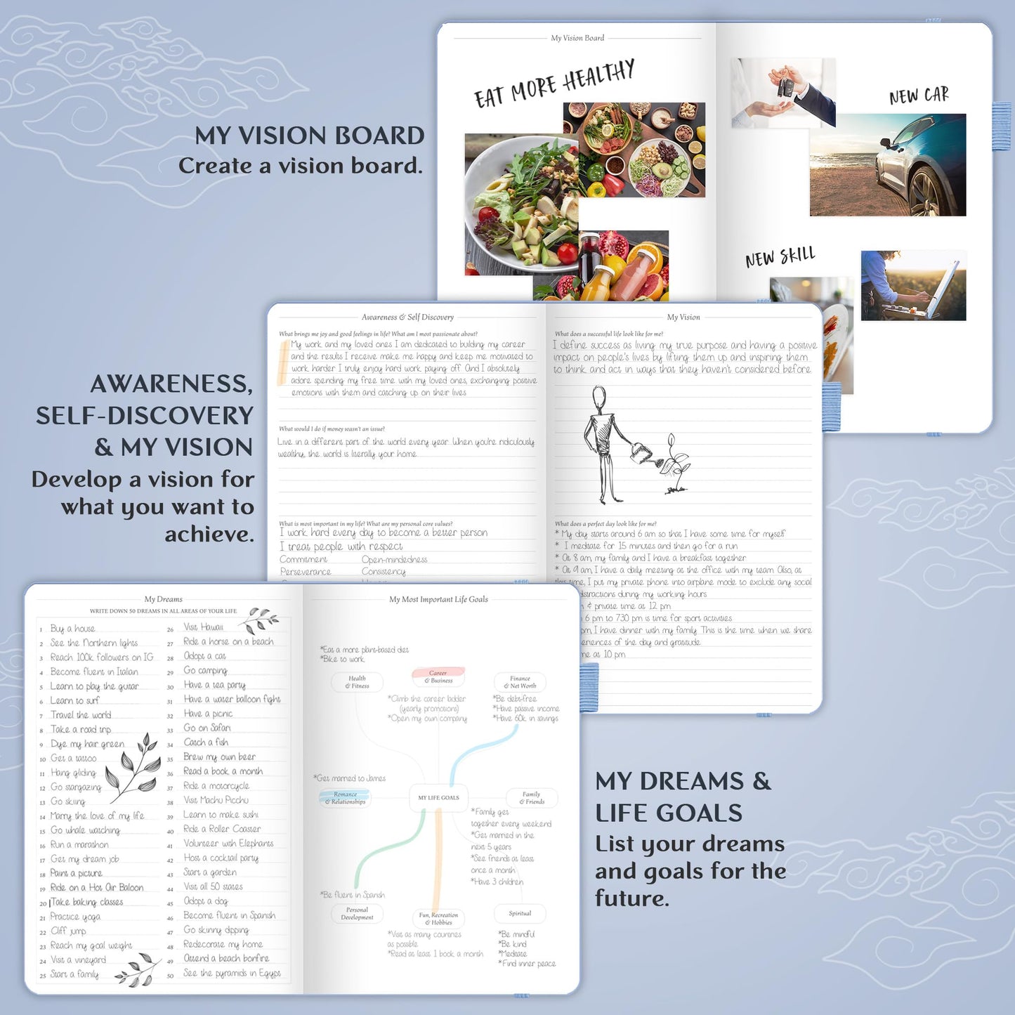 Legend Planner – Weekly & Monthly Life Planner to Hit Your Goals & Live Happier. Organizer Notebook & Productivity Journal. A5 (Periwinkle)