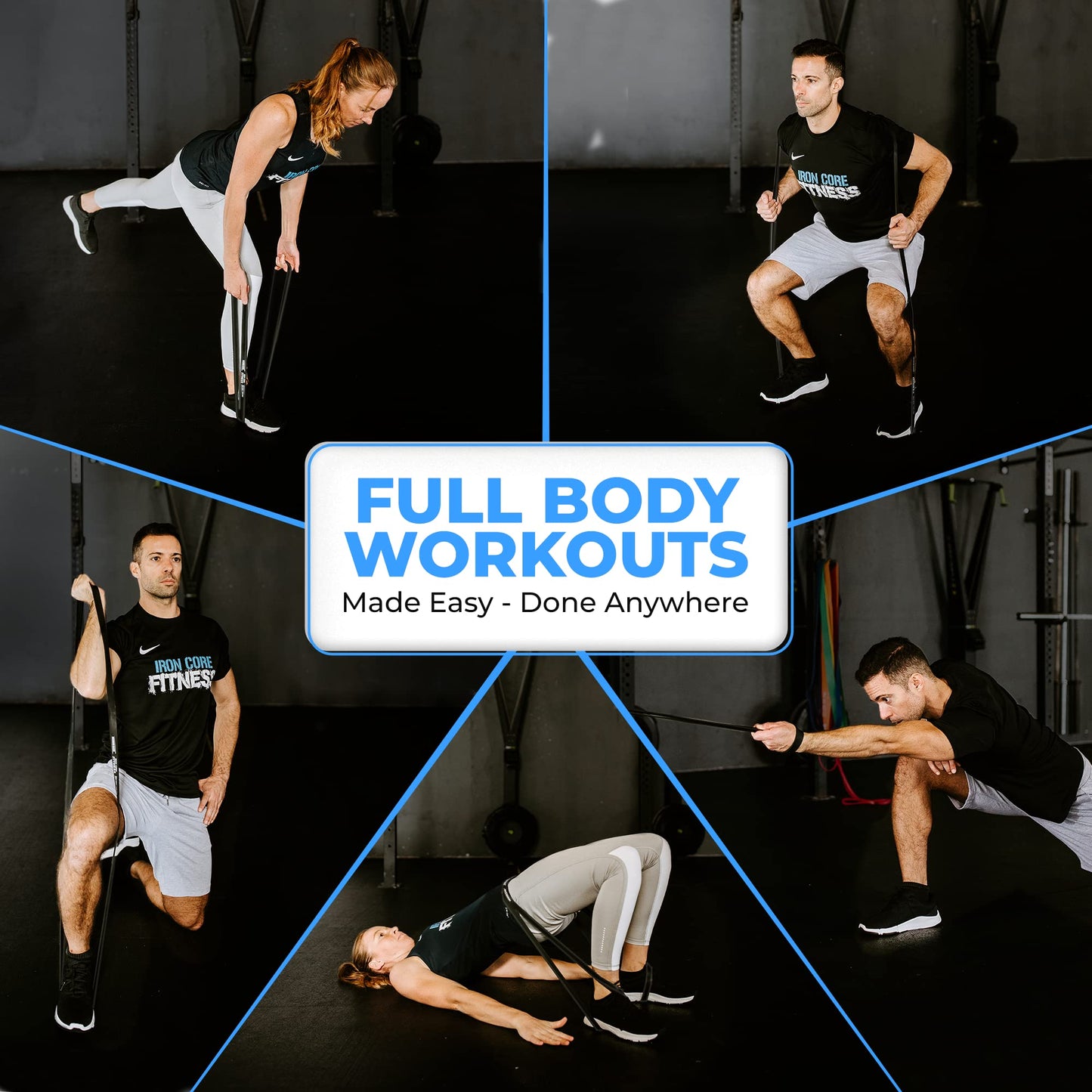 Pull Up Resistance Band – 28-50 lb Band for Men and Women – Long Loop Rubber Strap for Pull Ups, Push Ups, Speed Training & Assisted Dips – Black Thick Bands for Stretching & Mobility Workouts