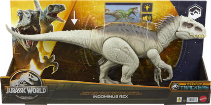 Mattel Jurassic World Indominus Rex Dinosaur Toy with Lights, Sounds & Motion, Camouflage 'n Battle I-Rex, 21 Inches Long with Digital Play