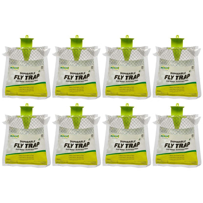 RESCUE! Outdoor Disposable Hanging Fly Trap - 8 Traps