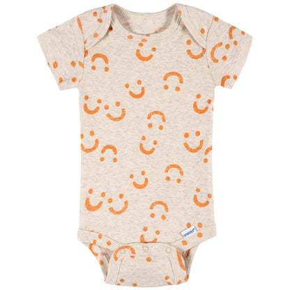 Onesies Brand unisex-baby 8-pack Short Sleeve Mix & Match Bodysuits, Peeling Good, Newborn
