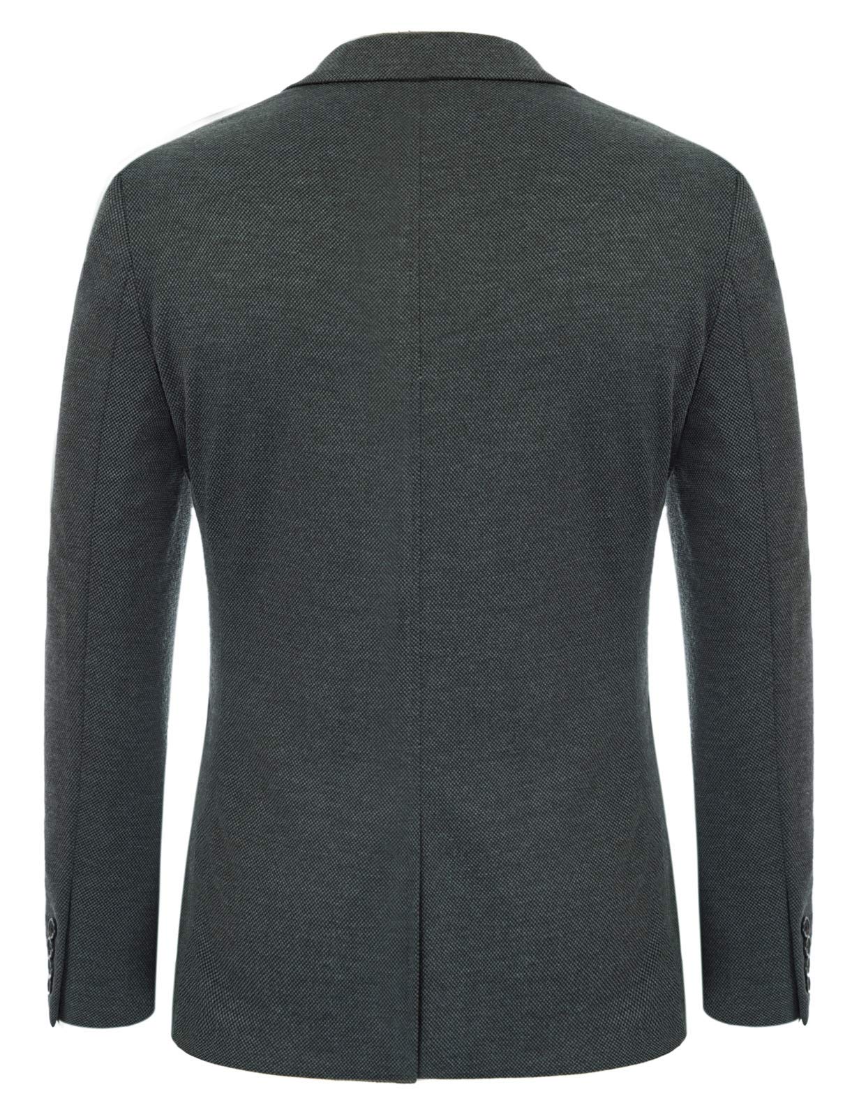 PJ PAUL JONES Mens Casual Knit Blazer Jackets Two Button Unlined Stretchy Sports Coat Grey S