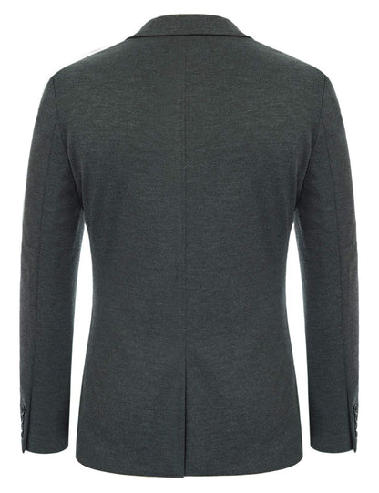 PJ PAUL JONES Mens Casual Knit Blazer Jackets Two Button Unlined Stretchy Sports Coat Grey S