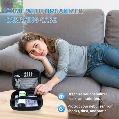 Portable Nebulizer for Adults and Kids,Rechargeable Handheld Mesh Nebulizer Machine, Travel & Home Use, Fast Relief for Breathing Problems, Ultra Quiet Auto-Cleaning