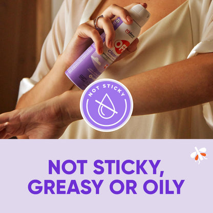 OFF! Clean Feel Insect Repellent Aerosol with 20% Picaridin, Bug Spray with Long Lasting Protection from Mosquitoes and Ticks, Feels Good on Skin, 5 oz