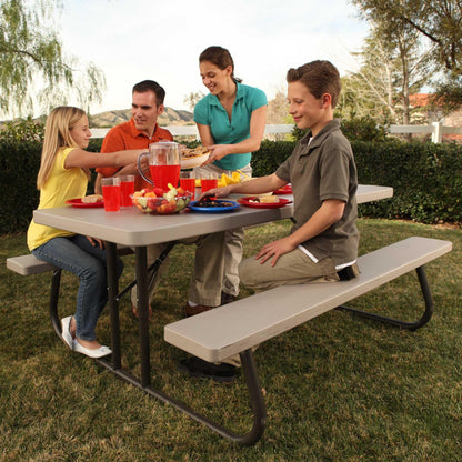 Lifetime Folding Picnic Table, 6-Foot