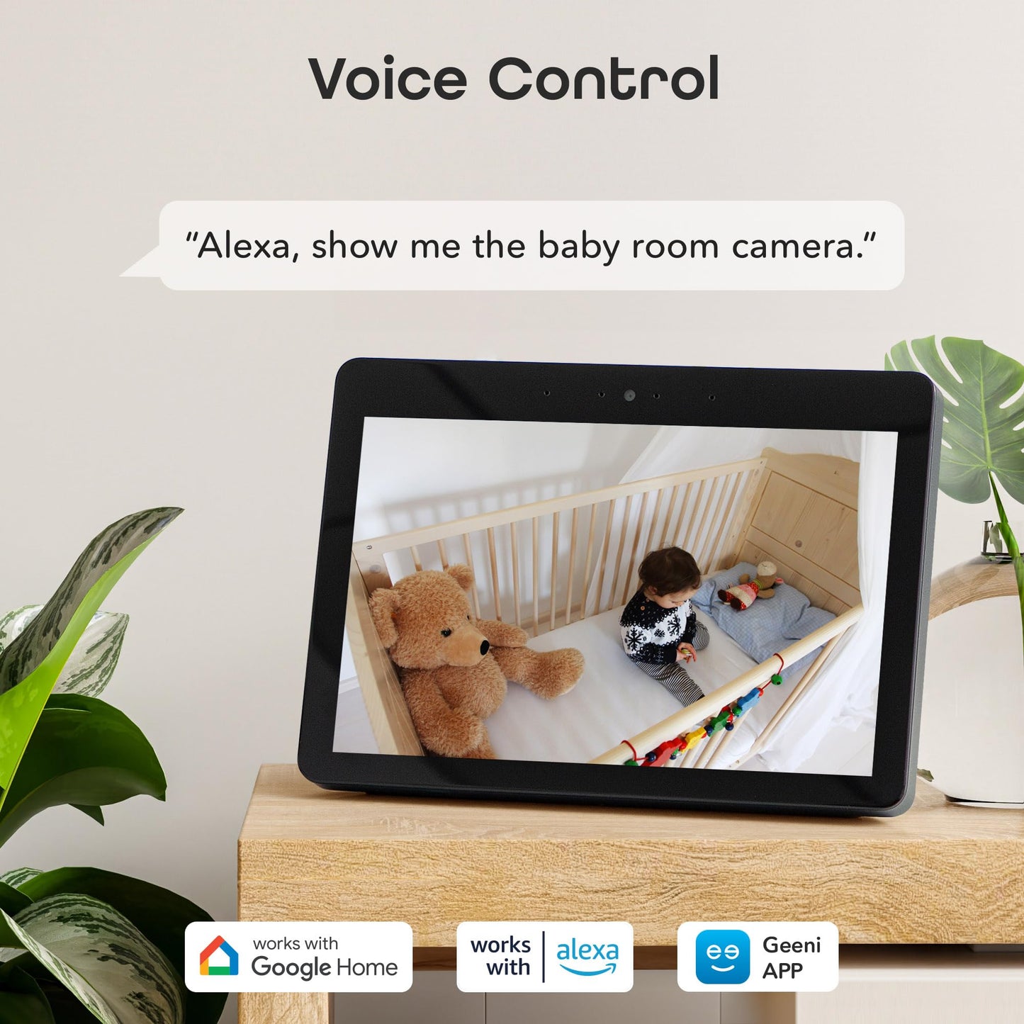 Geeni Look 1080p Indoor Security Camera – 2-Pack Full HD WiFi Indoor Camera with 2-Way Audio, Motion Detection, & Night Vision – Support for Alexa & Google Assistant