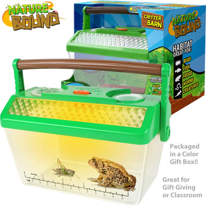 Nature Bound Bug Catcher Critter Barn Habitat | Bug Catcher Kit for Kids | Outdoor Nature Exploration Toys | Indoor/Outdoor Insect Collecting with Light Kit | STEM Toy for Boys & Girls Ages 3+