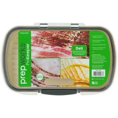 ProKeeper Deli Food Storage Container with Air-Tight Silicone Seal and Dry Erase Compatible Lid