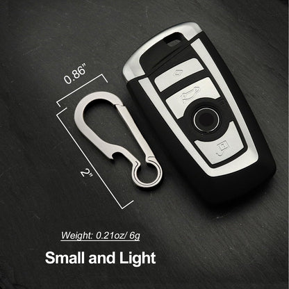 Green Beret Tactical Titanium Carabiner Clip Hook EDC Small Heavy Duty Keychain Clips Anti-Lost Quick Release Key Chain for Keys, Medium