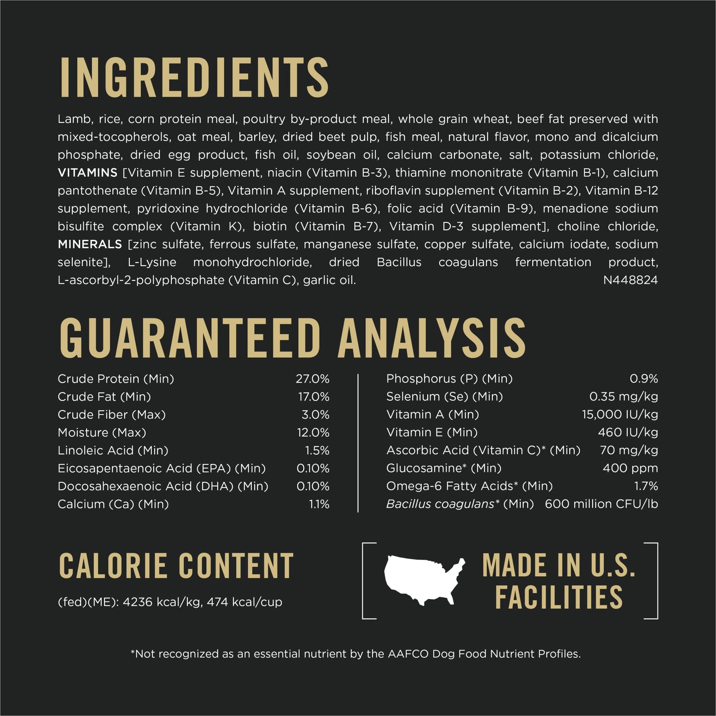 Purina Pro Plan High Protein Dog Food, Small Bites, SPORT 27/17 Lamb and Rice Formula - 6 lb. Bag