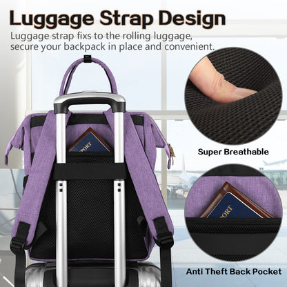 JCDOBEST Lunch Bag Backpack, Insulated Cooler Backpack Lunch Box Laptop Backpack with USB Port for Women Men