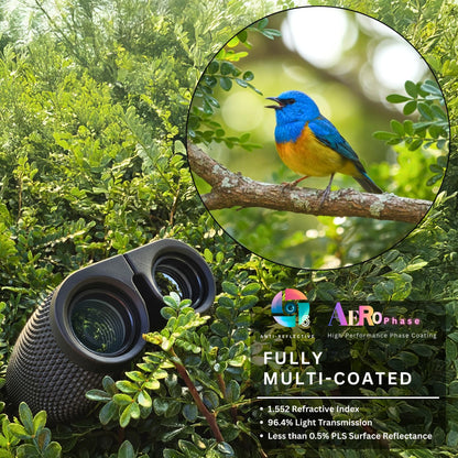 Hontry Binoculars for Adults and Kids, 10x25 Compact Binoculars for Bird Watching, Theater and Concerts, Hunting and Sport Games