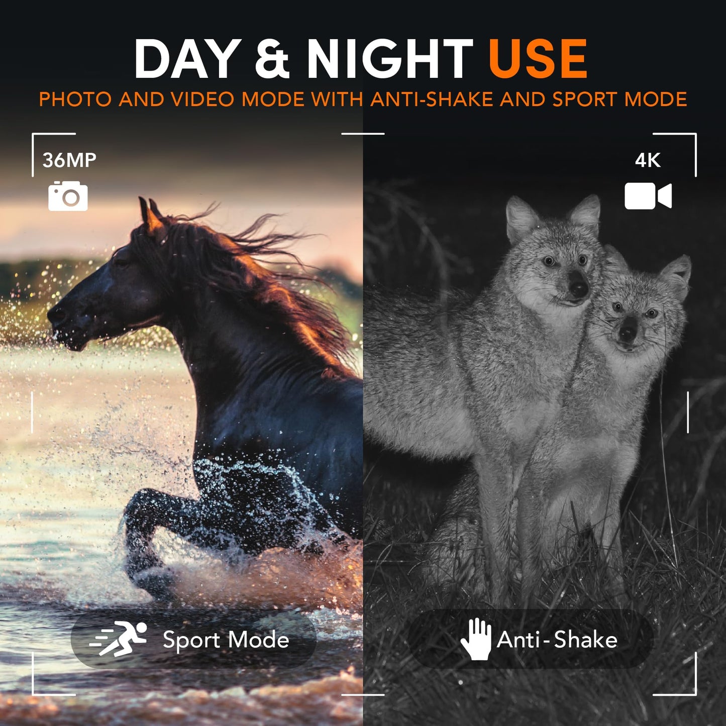 GTHUNDER Night Vision Goggles, 4K High-Definition Rechargeable Infrared Digital Night Vision Goggles