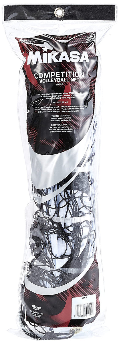 Mikasa VBN-2 Competition Volleyball Net , 32' X 3'