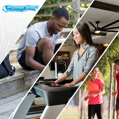 PowerStep Pinnacle Insoles - Orthotics for Plantar Fasciitis Relief – Made in USA Orthotic Insoles for Arch Support with Moderate Pronation - #1 Podiatrist Recommended (M 6-6.5 W 8-8.5)