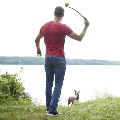 Franklin Pet Supply Co. Tennis Ball Launcher for Dogs - Dog Thrower Fetch - Perfect Toy for Large + Small Breeds