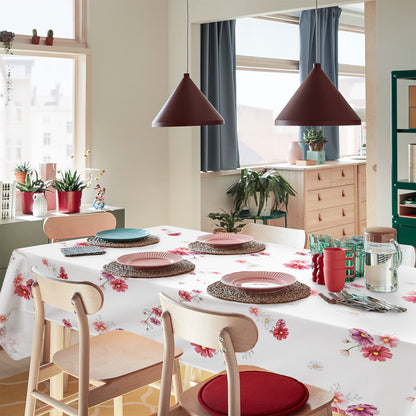 Hiasan Waterproof Spring Tablecloth Rectangle 60 x 104 Inch - Spillproof Wrinkle Free Washable Oblong Floral Tablecloth for Spring Summer Outdoor Picnic, Kitchen Dining, Birthday Party