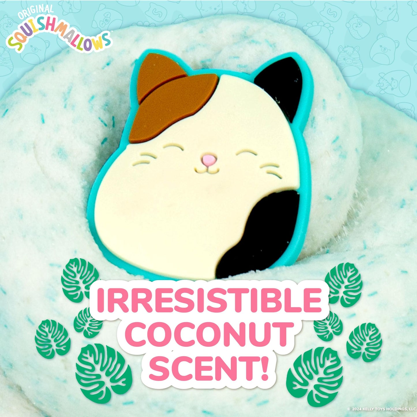 Original Squishmallows Premium Cloud Slime - Cam The Cat, Coconut Scent