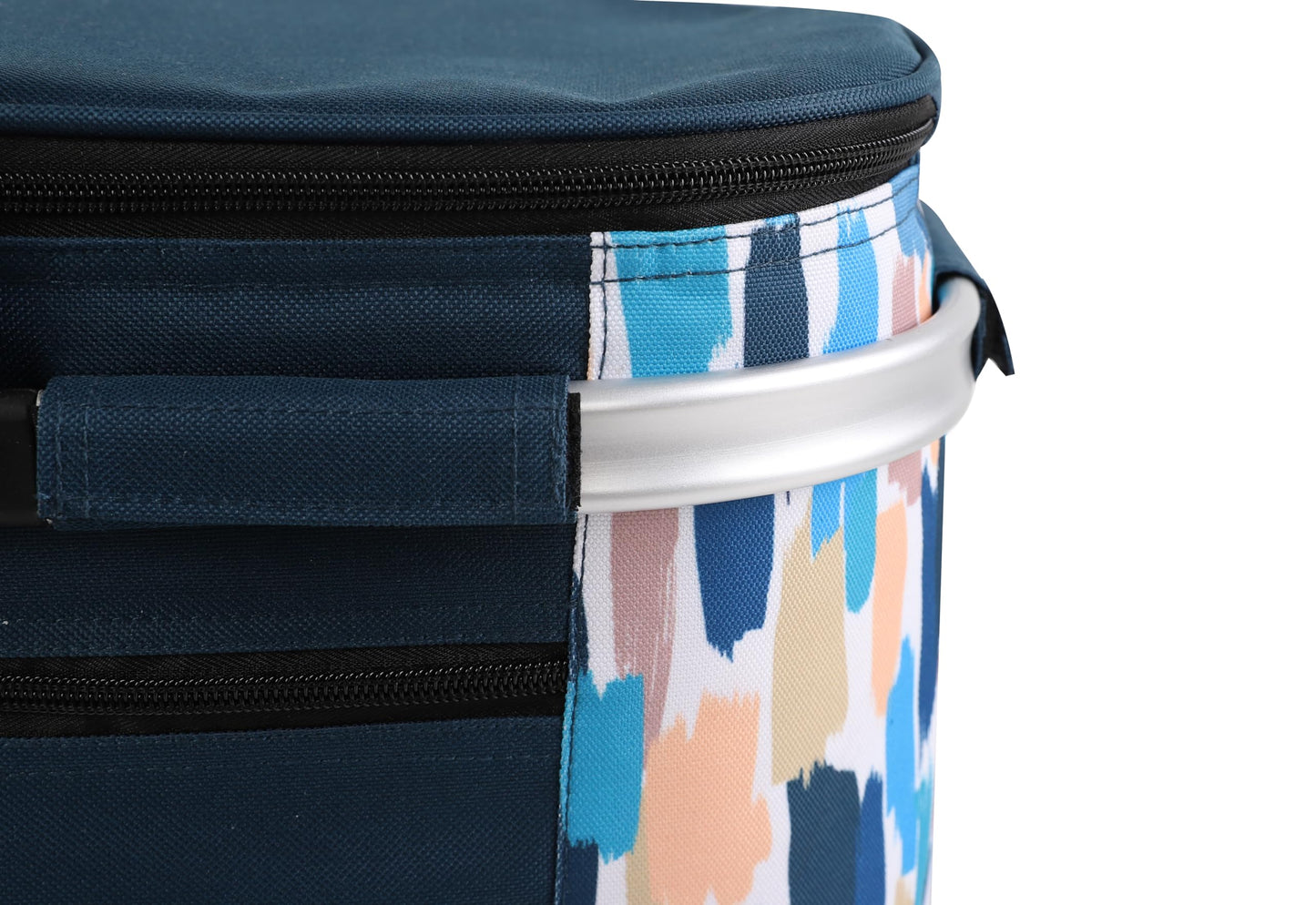 ALLCAMP Insulated Cooler Bag Portable Collapsible Picnic Basket Cooler with Sewn in Frame (Medium Graffiti Pattern)