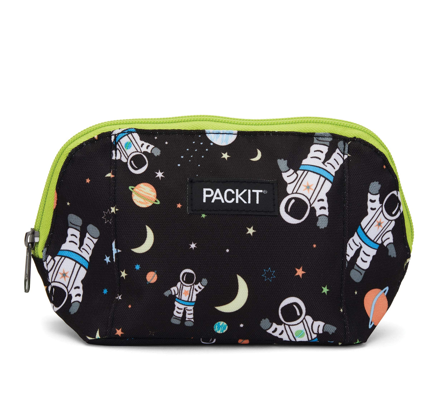 PackIt Freezable Snack Bag, Spaceman, Built with EcoFreeze Technology, Foldable, Reusable, Zip Closure Locks in Cool Dry Air, and Fresh Snacks On the Go