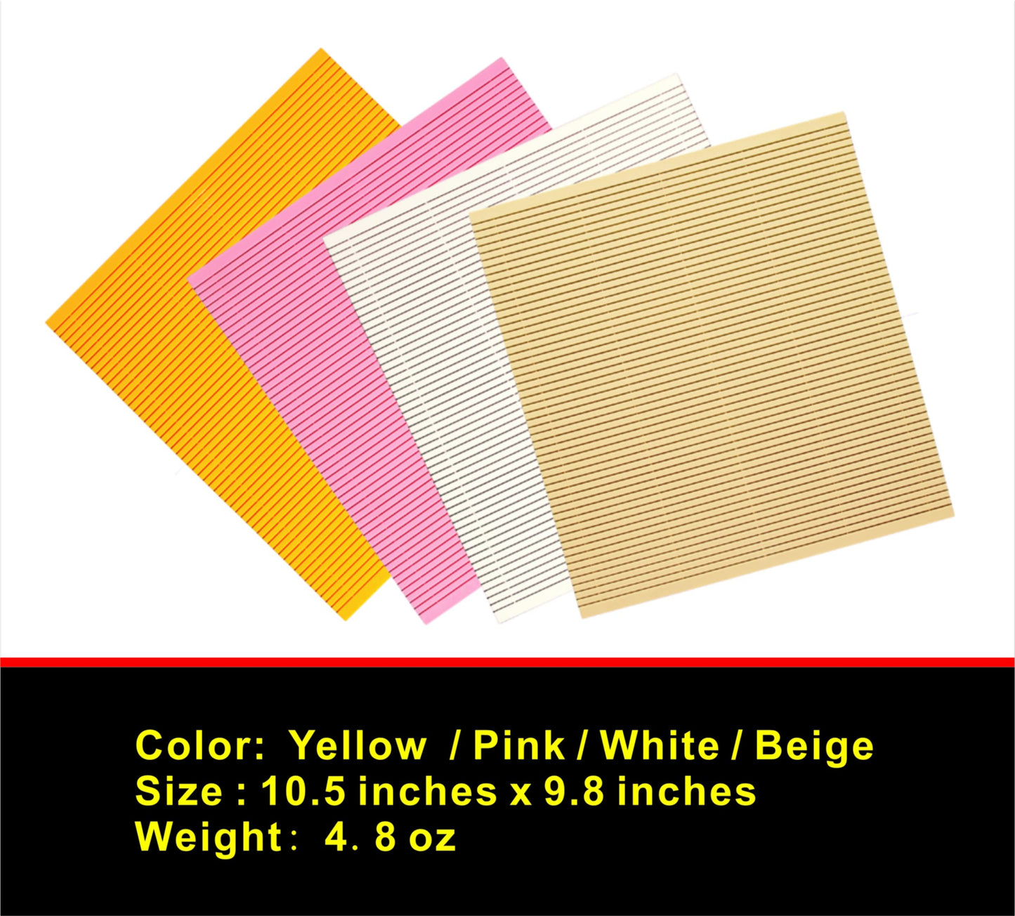 Professional Non-stick Sushi Mat Plastic Sushi Rolling Mat Sushi Mat Roller Makisu Sushi roller 10.5 in x 9.8 in