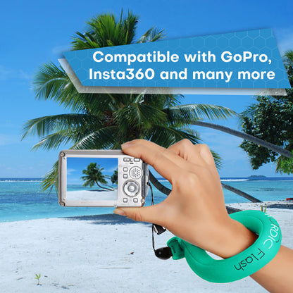 Nordic Flash Camera Float Strap (2-Pack) – Wrist Lanyard for GoPro Hero 10, 11, 12, 13, DJI Action 5 Pro, Insta360 X4, Ace Pro 2, Fujifilm, Kodak & Waterproof Cameras