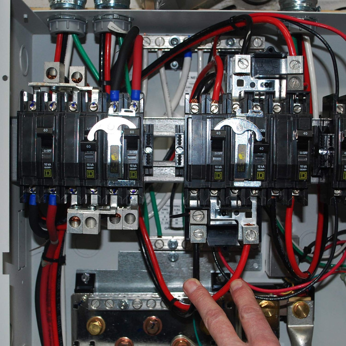 Nilight 6 AWG 20 Inch Each Battery Power Inverter Cables w/Tinned Wire Terminals Red Black 3/8 Inch Lugs Copper Parallel Oxygen-Free Wires for Solar Motorcycle Automotive Cars